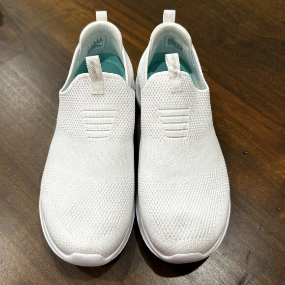 Skechers Women's Ultra Flex-First Take Sneaker - White - 6 wide - Picture 2 of 8